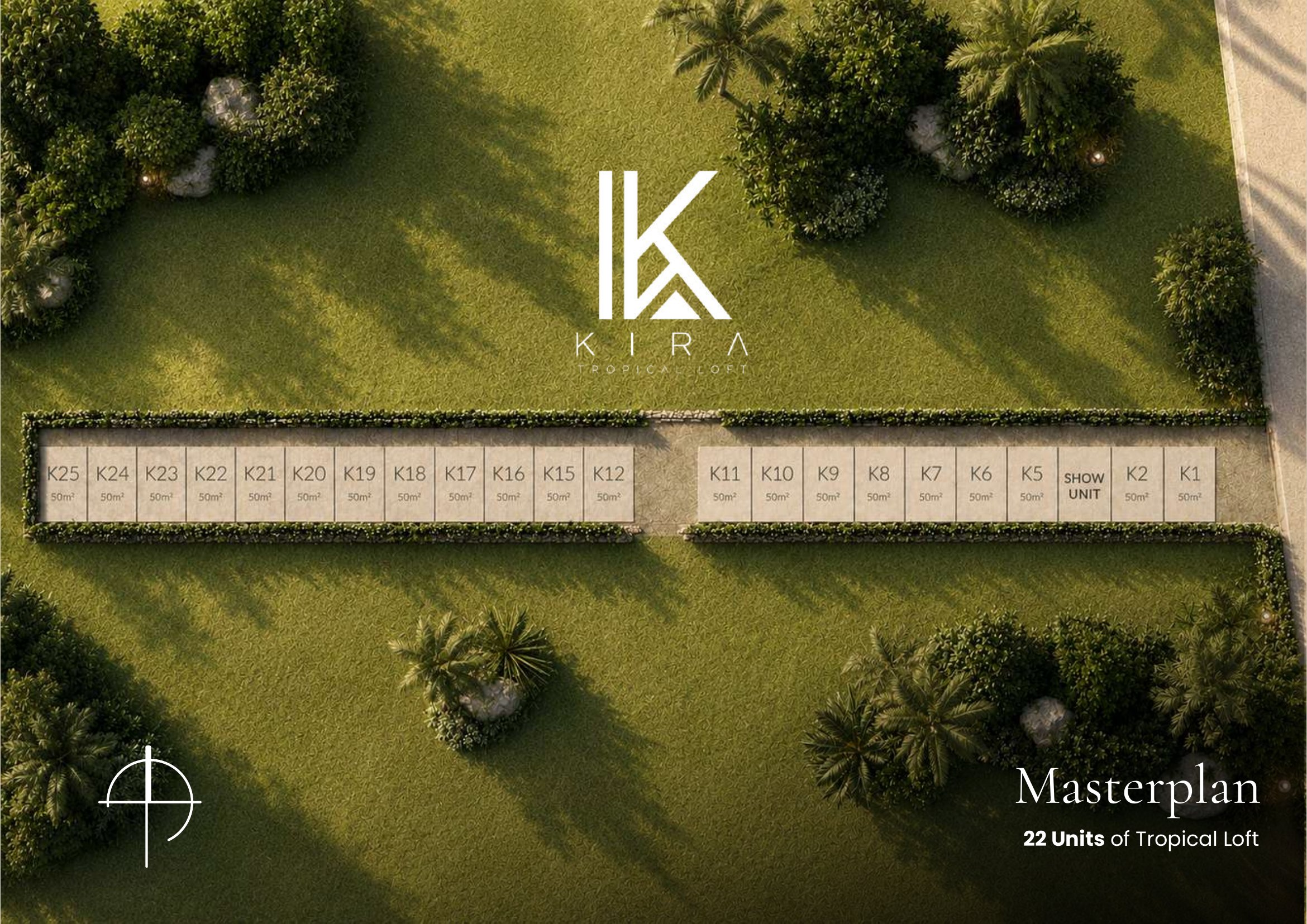 Kira Tropical Loft masterplan — 22 units of tropical loft